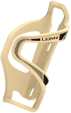 Lezyne, Flow Side Load, Bottle Cage, Composite, Left, Matte Tan, 48g