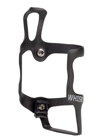 WHISKY No.9 SEL Carbon Water Bottle Cage Left Side UD Matte Black