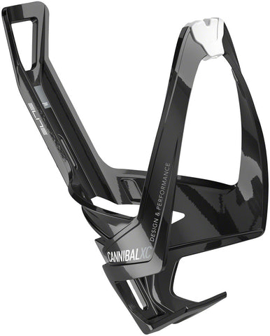 Elite Cannibal XC Water Bottle Cage Gloss Black/White Graphic