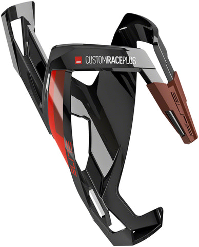 Elite Custom Race Plus Water Bottle Cage Glossy Black/Red