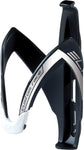 Elite Custom Race Water Bottle Cage Matte Black/White/Silver