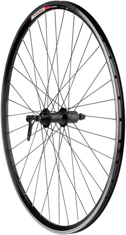 Sta-Tru Double Wall Rear Wheel - 700c QR 10 x 130mm HG 8/9/10-Speed Black