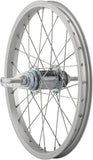 StaTru Single Wall Rear Wheel 16 3/8 x 110mm Coaster Brake Freewheel Silver