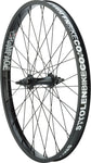 Stolen Rampage Front Wheel 22 3/8 x 100mm Rim Brake Black Clincher