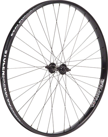 Stolen Rampage Front Wheel 26 3/8 x 100mm Rim Brake Black Clincher