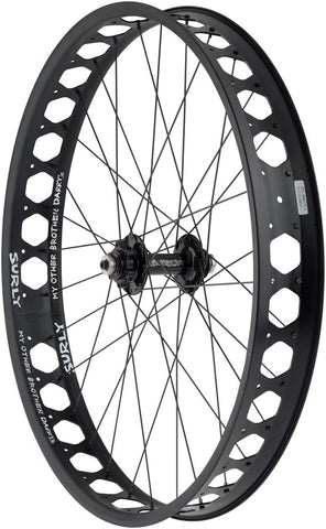 Quality Wheels Pugsley Front Wheel 26 QR x 135mm 6Bolt Black