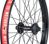 We The People Supreme Front Wheel 20 3/8 x 100mm Rim Brake Black Clincher