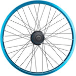 Salt Everest Rear Wheel 20 14 x 110mm Rim Brake Freecoaster Blue Clincher