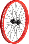 Odyssey Quadrant Front Wheel 20 3/8 x 100mm Rim Brake Black/Red Clincher