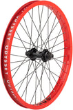 Odyssey Quadrant Front Wheel 20 3/8 x 100mm Rim Brake Black/Red Clincher