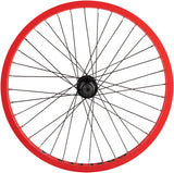 Odyssey Quadrant Front Wheel 20 3/8 x 100mm Rim Brake Black/Red Clincher