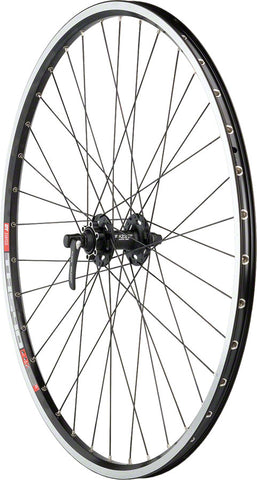 Quality Wheels XT/TK540 Front Wheel - 700 QR x 100mm 6-Bolt Black Clincher