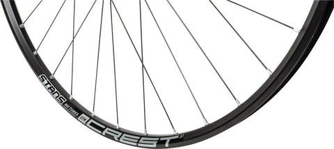 Stan's No Tubes Crest S1 Front Wheel 26 QR x 100mm 6Bolt Black