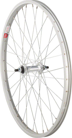 StaTru Single Wall Front Wheel 24 3/8 x 100mm Rim Brake Silver Clincher