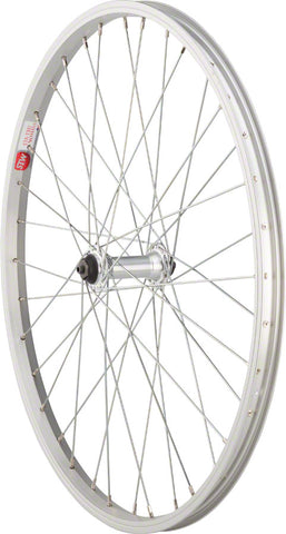 StaTru Single Wall Front Wheel 24 QR x 100mm Rim Brake Silver Clincher