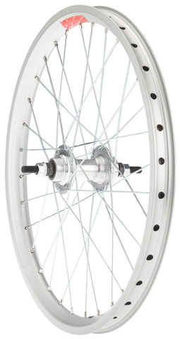 StaTru Double Wall Rear Wheel 20 BoltOn 3/8 x 110mm Flip Flop Silver