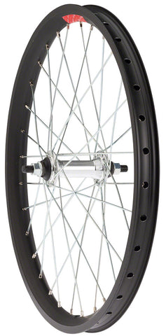 StaTru Double Wall Front Wheel 20 BoltOn 3/8 x 100mm Black