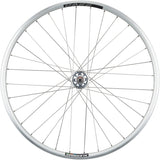 Quality Wheels Value Double Wall Series Track Front Front Wheel - 
700, 9x1 Threaded x 100mm, Rim Brake, Silver, Clincher, Cartridge