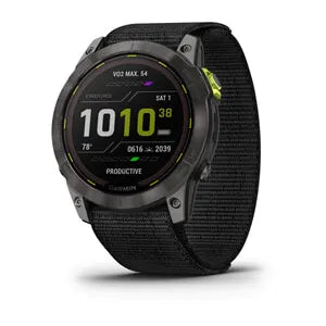 Enduro 2 – Carbon Gray DLC Titanium with Black UltraFit Nylon Strap