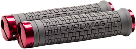 Chromag, Squarewave XL, Grips, 150mm, Grey/Red